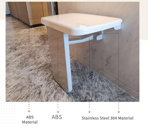 Siège de bain pliant <span class=keywords><strong>mural</strong></span> imperméable <span class=keywords><strong>pour</strong></span> hôtels Siège de <span class=keywords><strong>douche</strong></span> de salle de bain adapté aux personnes à mobilité réduite Vente en gros - Product Image 4