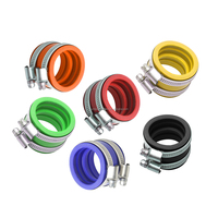(En Stock) Adaptateur en Caoutchouc de Carburateur 35mm 40mm 42mm 45mm, Collecteur d'Admission pour Mikuni Keihin Oko Koso Pwk Pe Pwm Nsr