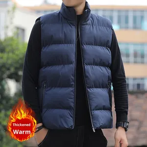 Produits Tendance 2025 – Gilet matelassé décontracté imperméable sans manches pour homme, avec fermeture éclair, collection Hiver, marque Black Label, style doudoune - Product Image 4