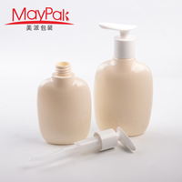 Luxe 200ml 300ml 500ml vide en plastique PET ovale Gel douche Lotion corps visage mains nettoyant shampooing bouteille