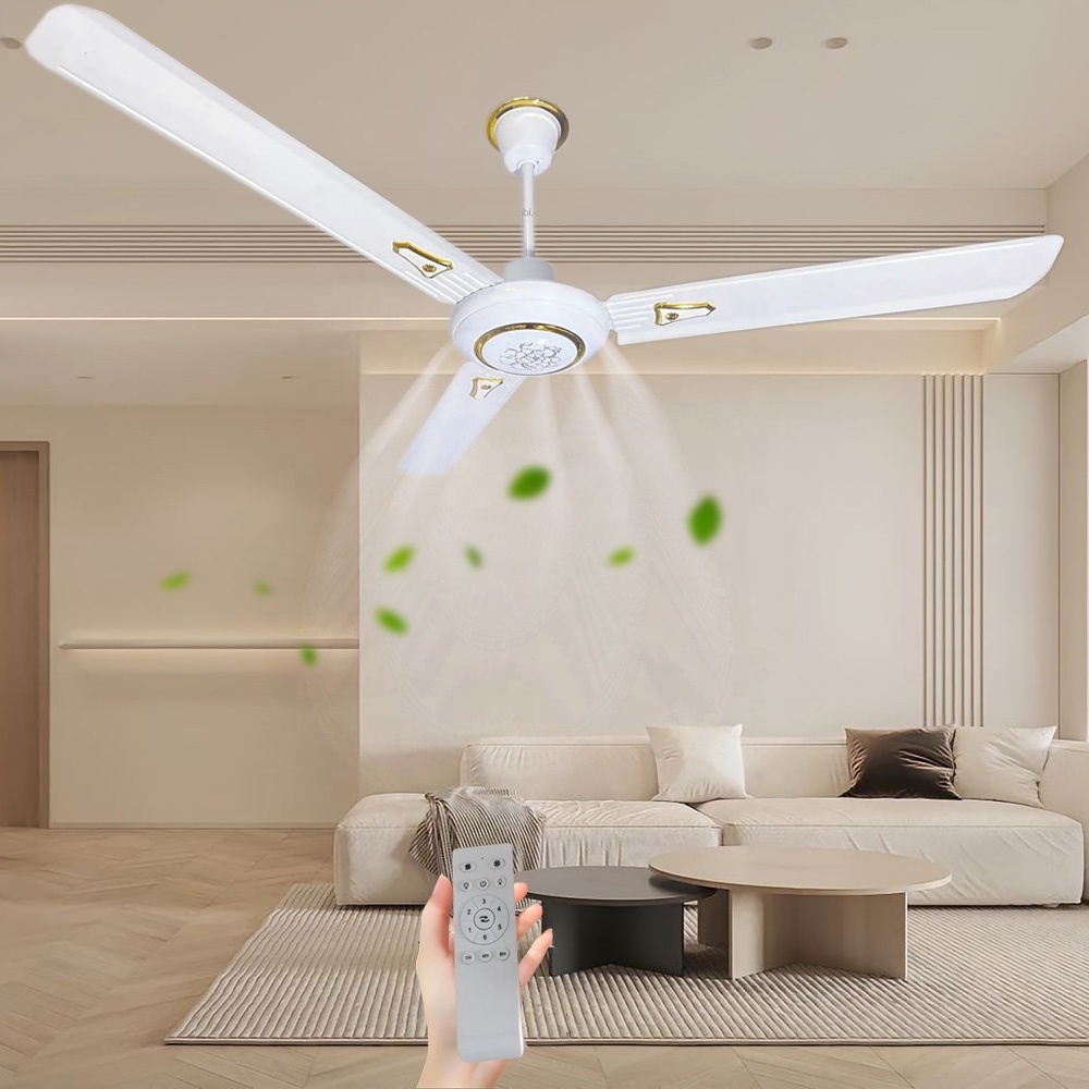 ZJSGLA 17 Inch Portable Ceiling Fan – 110V AC, White/Blue, 3 Blades For Gazebo Or Patio 4 thumbnail image