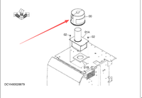Pièces d'origine Hitachi YA00029949 Ensemble de pré-filtre à air Hitachi ZX200-5A/ZX210-5A/ZX250-5A/ZX330-5A/ZX360-5A