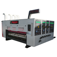 High Speed Automatic Corrugated Pizza Box Printer Corrugated Cardboard Carton Box Flexo Printing Die Cutting Making Machine