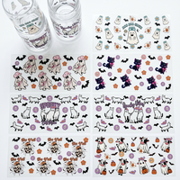 Autocollants personnalisés résistants aux UV et à l'eau pour gobelets à café glacé de 16 oz et gobelets de voyage de 24 oz - Impression par transfert sur tasses en plastique durables