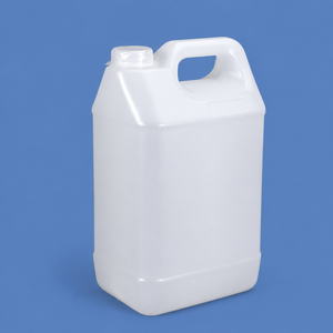 Bidon carré en plastique PE semi-transparent de 5 L avec bouchon à bec de baleine pour l'emballage <span class=keywords><strong>d</strong></span>'<span class=keywords><strong>eau</strong></span>, de vin, de condiments, de produits chimiques liquides - Product Image 4
