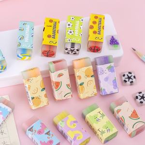 Iridium Music 促销卡通创意4B铅笔可爱办公橡皮擦彩色橡皮水果三明治素描绘图糖果 - Product Image 3