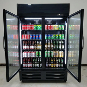 Réfrigérateur Commercial Vertical 680L à Double Porte Vitrée, Sans Givre, Vitrine Réfrigérée pour Boissons, Vente en Gros - Product Image 2