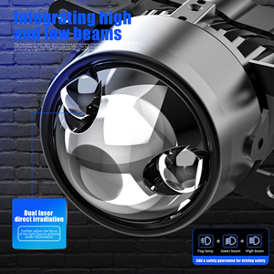 Phổ ba màu sắc 130W 3 inch Sương Mù Ánh sáng <span class=keywords><strong>LED</strong></span> ống kính máy chiếu đèn sương mù lái xe với Laser IP68 ánh sáng <span class=keywords><strong>LED</strong></span> Đèn sân khấu cho xe ô tô - Product Image 3