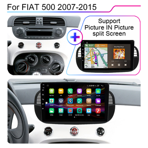 Autoradio Android 12 4G+5G WiFi 2DIN portable LEHX 8 cœurs, Android Auto CarPlay GPS, écran QLED/OLED DSP, 1 an pour <span class=keywords><strong>Fiat</strong></span> <span class=keywords><strong>500</strong></span> - Product Image 5