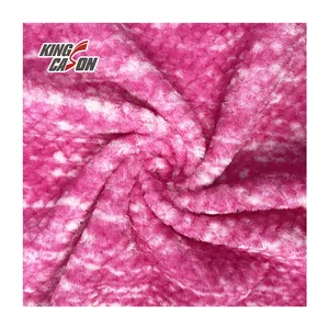 Kingcason-Tela de lana de franela con estampado de piña, de calidad antiestática, secado rápido, buena sensación a mano, para dormitorio