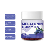 Oem/Odm Supplément gommeux de sommeil Mélatonine Adulte Soutien du sommeil Vegan Myrtille Mélatonine Bonbon