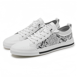 Chaussures de créateur avec lettres brodées, chaussures de skate de luxe léger de haute qualité, chaussures décontractées de luxe léger - Product Image 1
