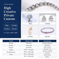 Cadeau élégant pour femmes, bague en diamant de laboratoire rond brillant 1ct D VVS1 VVS2, or 9K 10K 14K 18K, bijoux de prestige