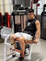 Machine d'extension des jambes assise Mpks CXY41 à charge de plaques en acier avec fonctions réglables pour l'entraînement musculaire
