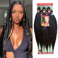 Vente en gros : Mèches synthétiques PET 6X EZ Braids Double Trame pour Crochet, Douces, Haute Qualité, Pré-étirées, Taille Jumbo, En Stock en Gros
