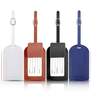 Kostenloses Muster schwarze Etiketten individuelles Gepäck und Abreise-Reise-Leder-Gepäcketikett