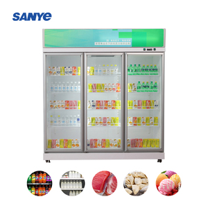 <span class=keywords><strong>Congelatore</strong></span> verticale della porta di vetro di refrigerazione del <span class=keywords><strong>congelatore</strong></span> dell'esposizione di vetro per la birra <span class=keywords><strong>e</strong></span> il latte della bevanda - Product Image 6
