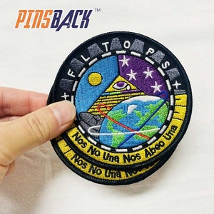 Nhà Máy Giá Tùy Chỉnh Thiết Kế Lớn Thêu Vá May Sắt Trên Đầy Đủ Thêu Huy Hiệu Với Biên Giới Các Bản Vá Lỗi Nhà Sản Xuất - Product Image 3