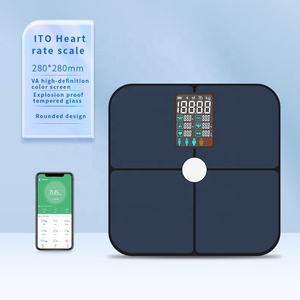 Balance <span class=keywords><strong>de</strong></span> précision intelligente Écran couleur VA Indicateur <span class=keywords><strong>de</strong></span> <span class=keywords><strong>graisse</strong></span> corporelle Affichage LED Fréquence cardiaque Application pour la perte <span class=keywords><strong>de</strong></span> poids Unité kg - Product Image 6