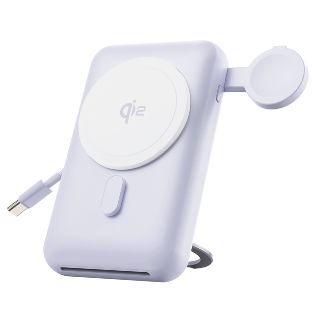 15W 3 in 1 Magnetic Wireless Charging Power Bank Foldable 10000mAh 20W PD Battery Station