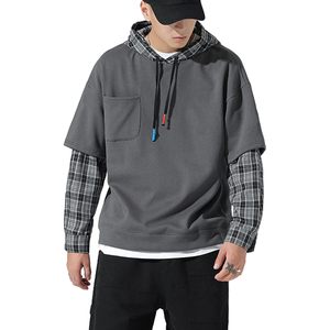 <b>Mens</b> Casual <b>Pullover</b> Hoodie Unisex Long Sleeve Pocket Hooded Sweatshirt Breathable French Terry Top - Product Image 2