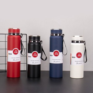1 l, con logotipo personalizado; botella térmica <span class=keywords><strong>para</strong></span> líquidos fríos y calientes, ideal <span class=keywords><strong>para</strong></span> viajes - Product Image 1
