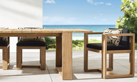 BAHIA Chaise longue en teck moderne et élégante pour l'extérieur, confortable, durable, résistante aux UV, pliable, mobilier de jardin
