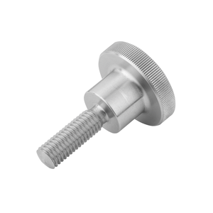 K0140 KIPP Stainless Steel Knurled Thumb Screw DIN464 Bright Finish Tool Free <b>Quick</b> <b>Clamping</b> Adjustment Screw - Product Image 1