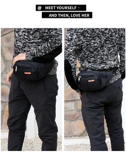 Sac de taille multicolore pour femmes et hommes Hip Belly Chest Fanny Pack Banana Pouch Travel Bum Bag - Product Image 4