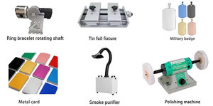 Système de gravure laser à fibre intelligent 20W 30W 50W pour la personnalisation de bijoux, bagues, bracelets et étiquettes en bijouterie - Product Image 4