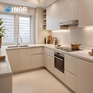 Vintage Distressed Kitchen Cabinet Set with Chicken Wire Inserts and Porcelain Farmhouse Sink <b>Combination</b> - Product Image 4