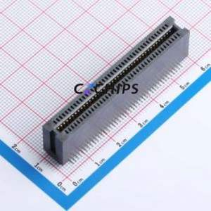 HEV82LP03BK Gold Finger Connector SMD,P=1.27mm Connector ( Connector Type: EDGE SLOT )( Pitch: 1.27mm )( Total PIN Count: 82P ) - Product Image 1