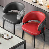 Nouveau Style chinois lumière luxe haut de gamme doux Pack salle à manger chaises dossiers maison Restaurants moderne minimaliste