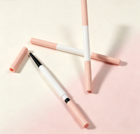 Tube de crayon à sourcils et eye-liner double embout personnalisé à rotation automatique, emballage cosmétique vide rechargeable, avec logo personnalisé
