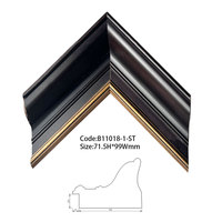 Cadre de peinture à l'huile en bois de peuplier personnalisable en gros, moulure pour affichage mural, cadre d'art traditionnel sur mesure