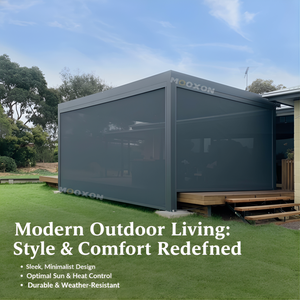 Pergola en aluminium fiable et idéale pour les voyages, conception modulaire compacte avec une faible occupation d'espace pour les locations de vacances - Product Image 1