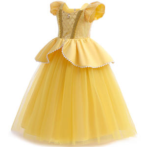 FSMKTZ Robe de princesse enchanteresse pour filles Cosplay <span class=keywords><strong>La</strong></span> <span class=keywords><strong>Belle</strong></span> <span class=keywords><strong>et</strong></span> <span class=keywords><strong>la</strong></span> <span class=keywords><strong>Bête</strong></span> Costume Robe de performance en tulle - Product Image 2