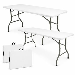 180cm Wholesale Portable 6ft Plastic Folding <b>Table</b> for Outdoor/camping/<b>garden</b> - Product Image 1