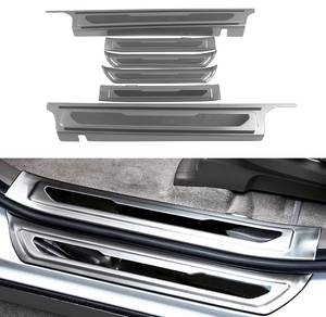 WZXDAUTO 2022 Protector de Umbral de Puerta para Coche, Cubierta de Acero de Titanio Negro, Accesorios para Automóvil - Product Image 2