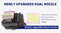 Impresora de cama plana UV de doble cabezal A2 5060, máquina de impresión de alta velocidad para letrero acrílico, tablero de PVC, decoración de madera y vidrio de Metal