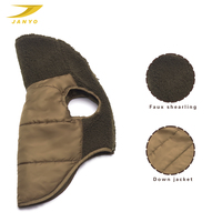 Gilet d'hiver pour animaux de compagnie avec fermeture éclair personnalisée OEM, col en polaire Sherpa, manteau sans manches pour chien, tissu extérieur résistant à l'eau, vêtements chauds pour chien
