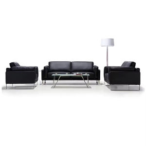 Muebles por contrato Sofá de negocios comercial Oficina Área de espera Juego de sofá de cuero moderno italiano de lujo - Product Image 1