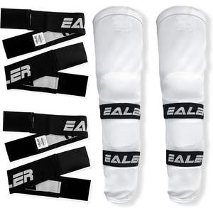 EALER Protectores de Espinilla de Hockey con Correas para Adultos Mayores, Color Negro - Product Image 1