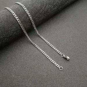 Europe United States Cross-border <strong>Necklace</strong> 3mm Width Lobster Clasp Bamboo Chain <strong>Necklace</strong> - Product Image 2