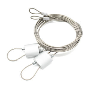 Pinces à boucle réglables en aluminium de haute qualité pour systèmes de suspension de câbles - Product Image 3