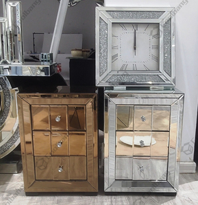 Ba Ngăn Kéo Đồ Nội Thất Phòng Ngủ Gương Cổ Ban Đêm Bàn Gương Đầu Giường - Product Image 3