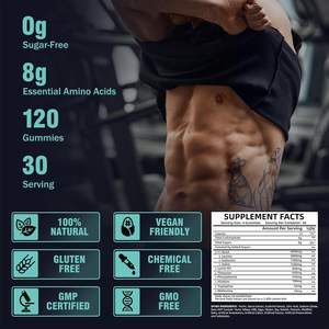 Suppléments sportifs pré-entraînement 8000 Mg d'acides aminés essentiels EAA Gummies chaîne <span class=keywords><strong>Aminos</strong></span> pour la récupération athlétique nerf énergétique - Product Image 6