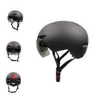 Casque de vélo de banlieue de ville Offre Spéciale casque de vélo de route adulte avec lumière LED arrière rechargeable et conception de coque réfléchissante