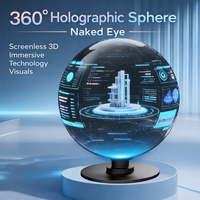 Ventilador de Esfera Holográfica 3D, Bola de Visualización Holográfica con Efecto Flotante para Exhibición en Comercios y Publicidad Creativa