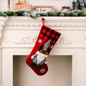 Gnome renne 3D pour enfants et famille, décoration de Noël classique en plaid rouge et <span class=keywords><strong>noir</strong></span>, douce et écologique, pour cheminée, manteau de cheminée, arbre de Noël - Product Image 6